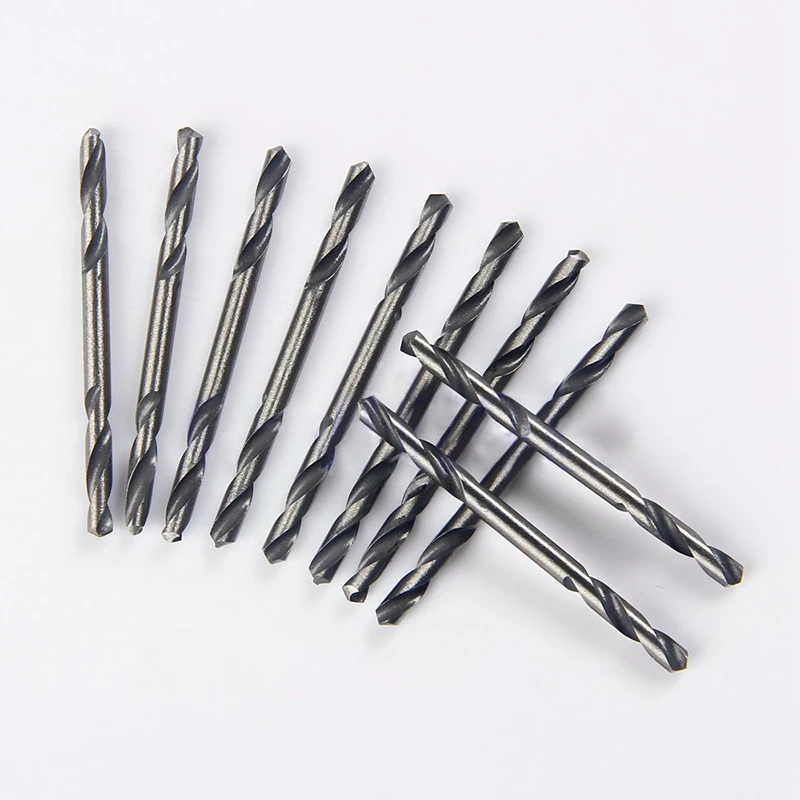 

DWZ 10pcs 3.2MM Diam HSS Double Ended Drill Bits Set Iron Plastic Twist Cutter Tool