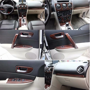 

19Pcs/Set Car ABS Interior Wood Grain Color Cover Trim Panel Overlay Frame Kit Fit For Mazda 6 2006-2015 Car Styling Accessories