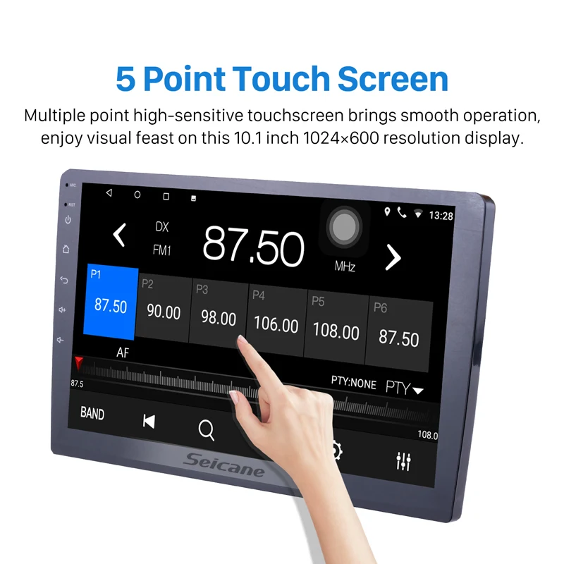 Clearance Seicane HD 1024*600 Touchscreen Android 8.1 Universal Car GPS Navigation Bluetooth Car Multimedia Player Support Backup Camera 3