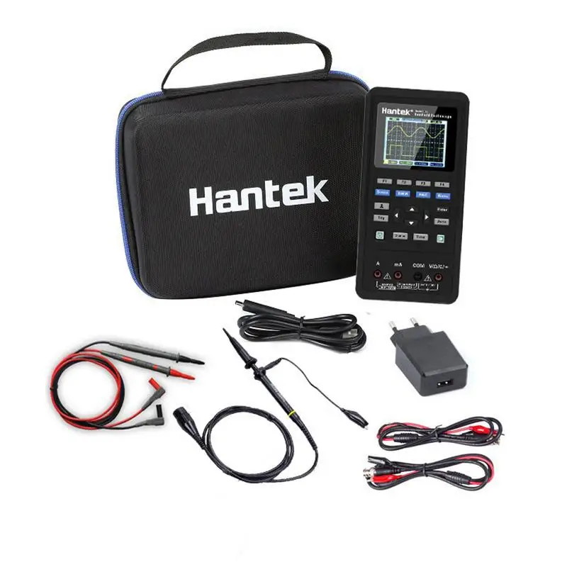 Hantek 3в1 цифровой осциллограф + генератор сигналов мультиметр портативный USB 2