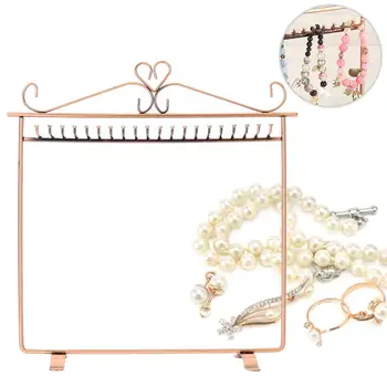 

Retro Multifunctional Metal 20 Hooks Jewellery Display Stand Earring Necklace Bracelet Hook Holders Hanger Display Stand Holder