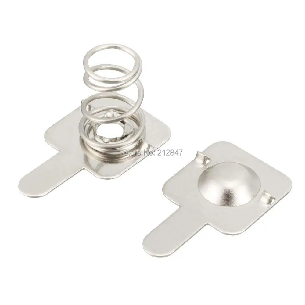 

Specification: Product Name Battery Spring and Plate Set Material Metal Fit for AA, AAA Batteries Plate Size 14.5 x 9mm/ 0.6