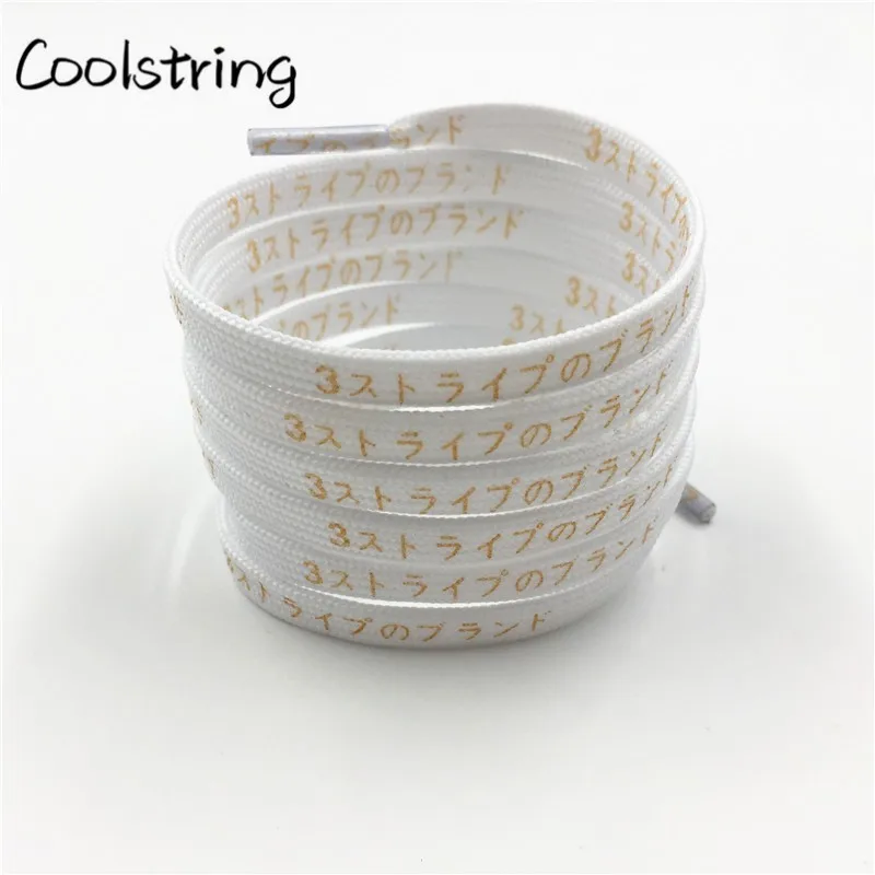 Coolstring Cool 7 мм Печатные японские шнурки для обуви с буквенным принтом хирагана
