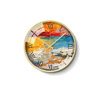 

New Wall Clock Abstract Graffiti 3D Wall Clock For Home Decoration Mute Quartz Wall Watch For Living Room Saati Dropshipping