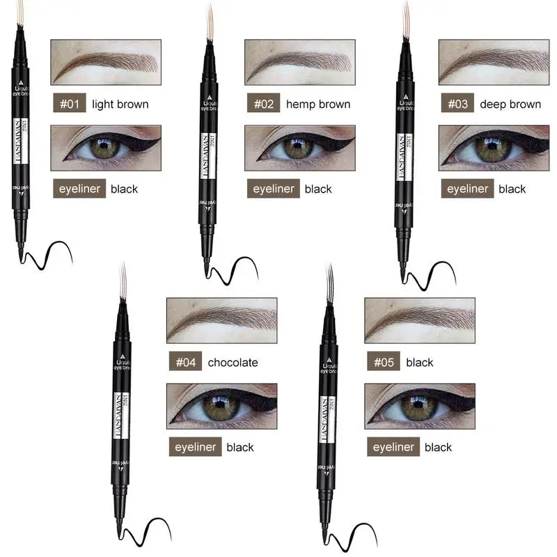 

Beautiful Pencil Waterproof Eye Ink Gel Tone with 4 Tips Lasting Antifouling Smear Natural Hair Makeup Tools