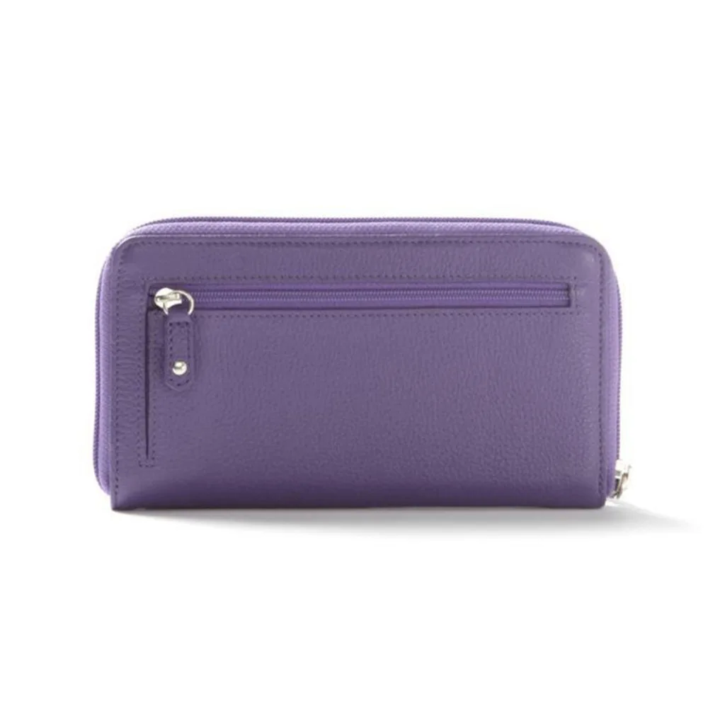 Leather Women's Men's Wallet Cover For The Passport Zipper Package Cowhide Poucht Solid Color Card Purse Holder | Багаж и сумки