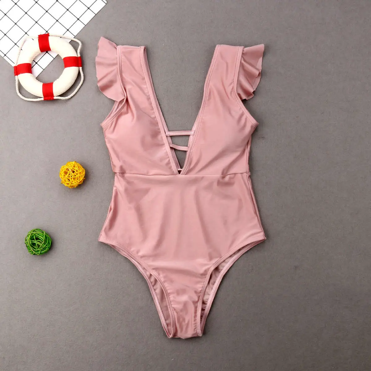 

Matching Outfit Mother Daughter Bikini Set Family Summer 2019 New Sleeveless Casual Solid Swimwear Bathing Suits