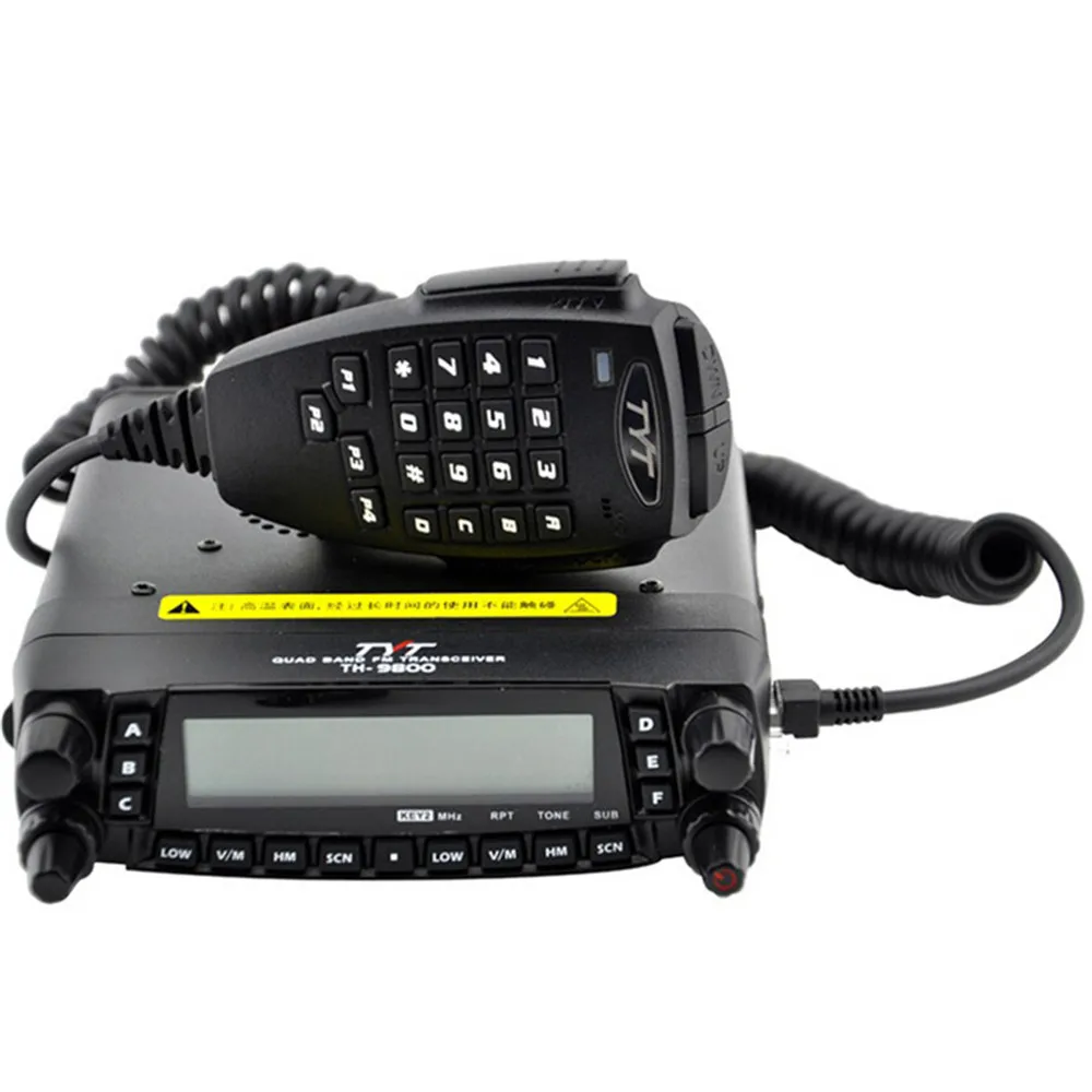 TYT TH-9800 HF/VHF/UHF портативная Рация 50 Вт 800 канал с ЖК-дисплеем двойной дисплей голосовое шифрование функция цифровой микрофон портативная рация