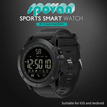 

Outdoor Digital Smart Watch Sport for Men with Pedometer Wrist Watch for iOS and Android 50M Waterproof Remote camera