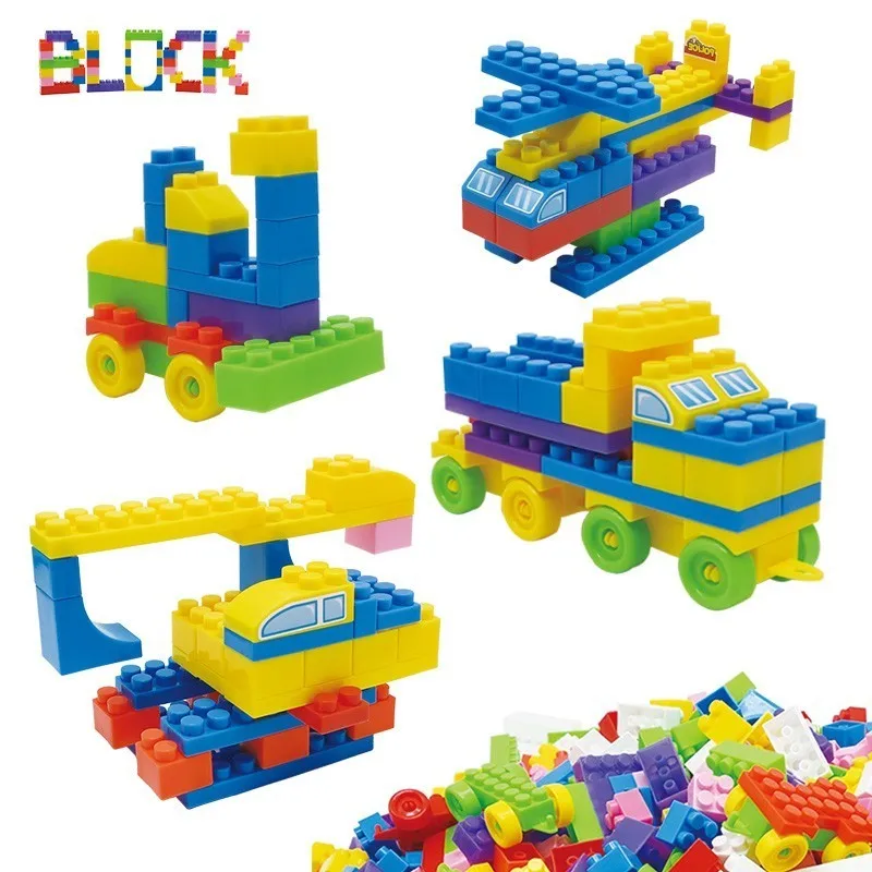 

176 302 372pcs Plastic Building Blocks Vehicles Bricks Educational Toys Incompatible with legoe Gift for Children Colorful New