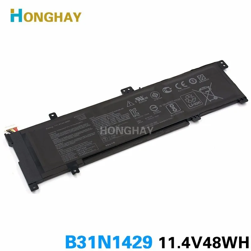 Цена HONGHAY B31N1429 Аккумулятор для ноутбука ASUS A501L A501LX A501LB5200 K501U K501UX K501UB K501LB K501LX 11,4 V 48WH 4240 мА ч