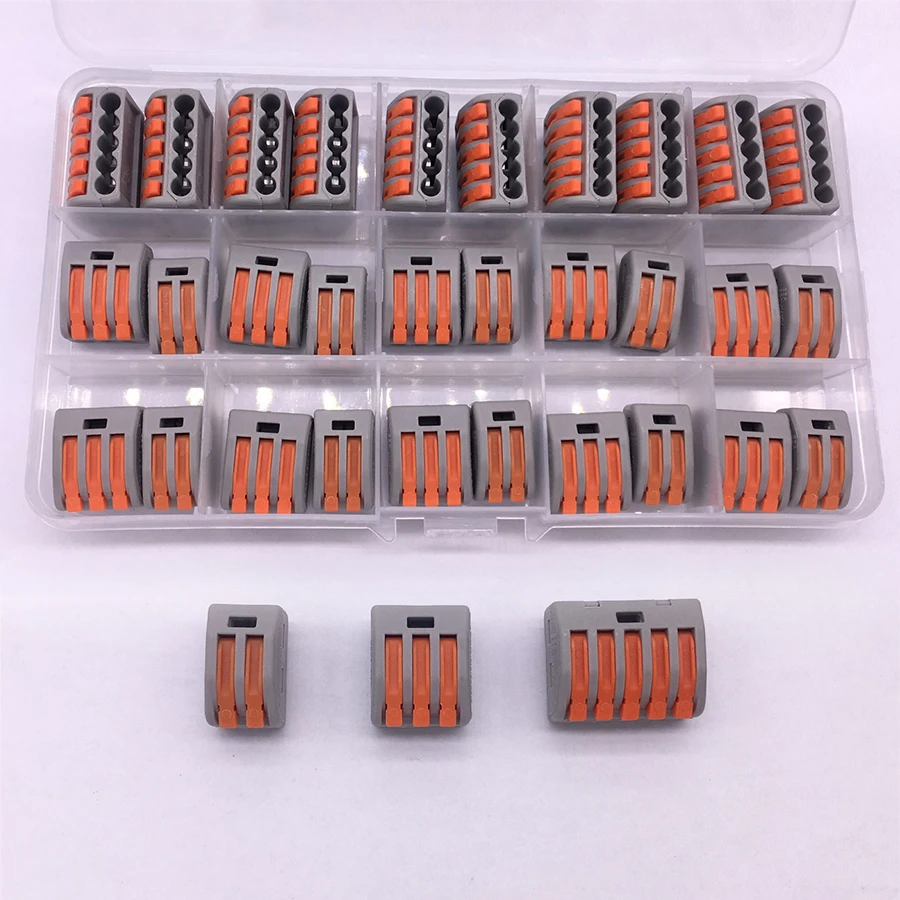 

30pcs Universal Compact Wiring Connector Terminal Block Connectors AWG 28-12 412 413 415