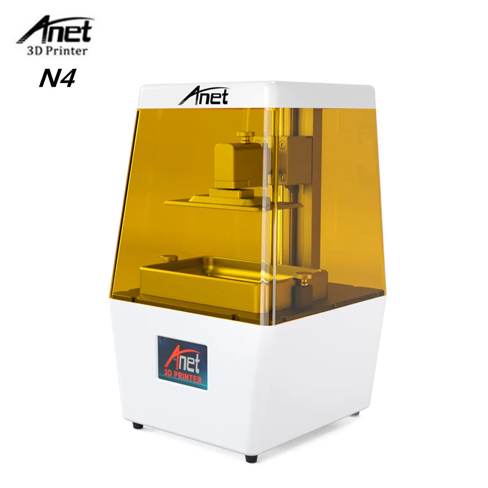 Anet N4 Новый УФ фотоотверждения ЖК 3d принтер машина с 2K HD 3 5 дюймов умный цветной