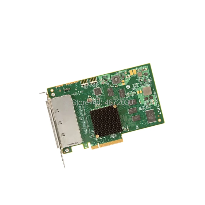 Адаптер шины хоста Avago LSI00276 PCI-Express 2 0x8 SATA/SAS 9201-16e 16 портов (4x SFF-8088) внешний PCIe 6 фото