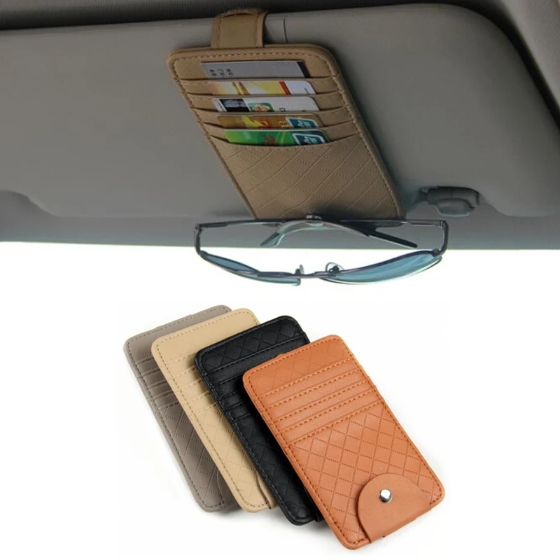 Discount Bag Pouch Storage-Holder Card-Glasses Point-Pocket-Organizer Auto-Sun-Visor Car-Styling lnwezNRJ
