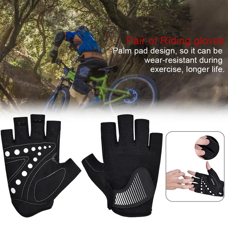 Горячая продажа Воздухопроницаемый полупалец велосипедные перчатки Стильные и красивые дорожные велосипедные перчатки спортивные