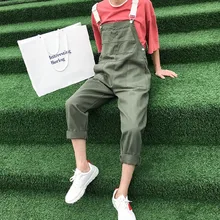 Мужской комбинезон на подтяжках, мужской комбинезон, повседневные свободные штаны-шаровары в стиле хип-хоп, брюки с заниженным шаговым швом, зеленый комбинезон D9069