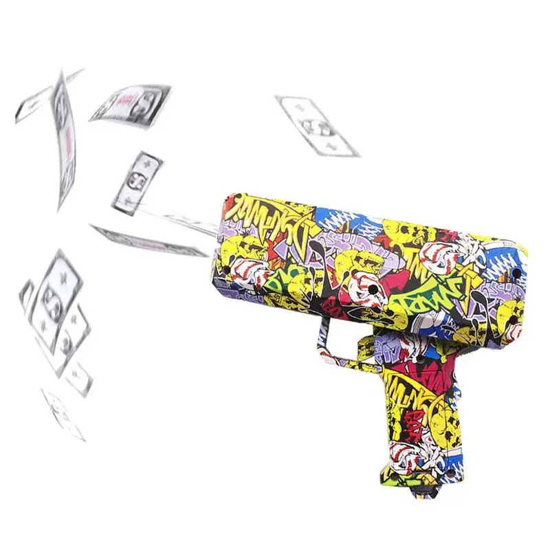 1 шт., денежный пистолет, модная розовая игрушка, подарок на день рождения, вечерние игрушки, игра, денежная пушка, Забавный денежный пистолет, игрушечный пистолет