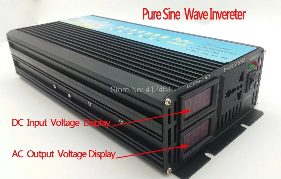

Digital Display Solar Power Inverter 1500W Home Inverter 1500W full output off grid Inverter Pure Sine Wave Inverter
