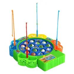 1 компл. игрушечная Рыбалка Свет Магнитный Электрический музыка прочный Рыбалка Playset рыбалка игрушка для детей малышей ребенок