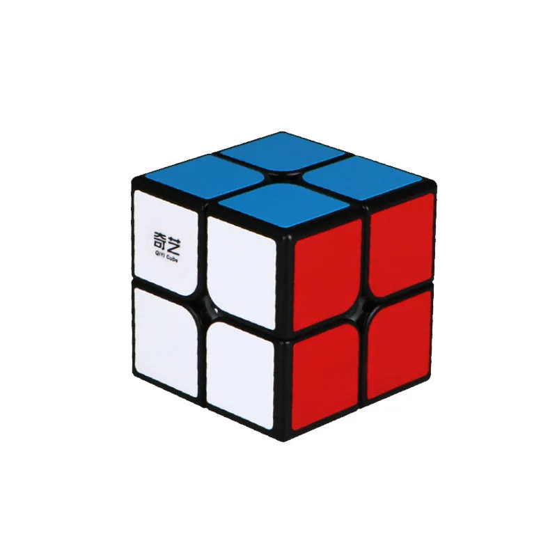 QIYI Art engrapment Brand Cube 2X2 Magic 2 By 50 мм карманная наклейка Головоломка Куб обучающий