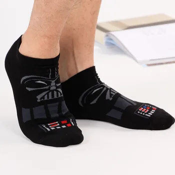 

Star Wars Wookiees cosplay socks Jedi Knight stormtroops funny personalized printed men's socks spring black cotton socks