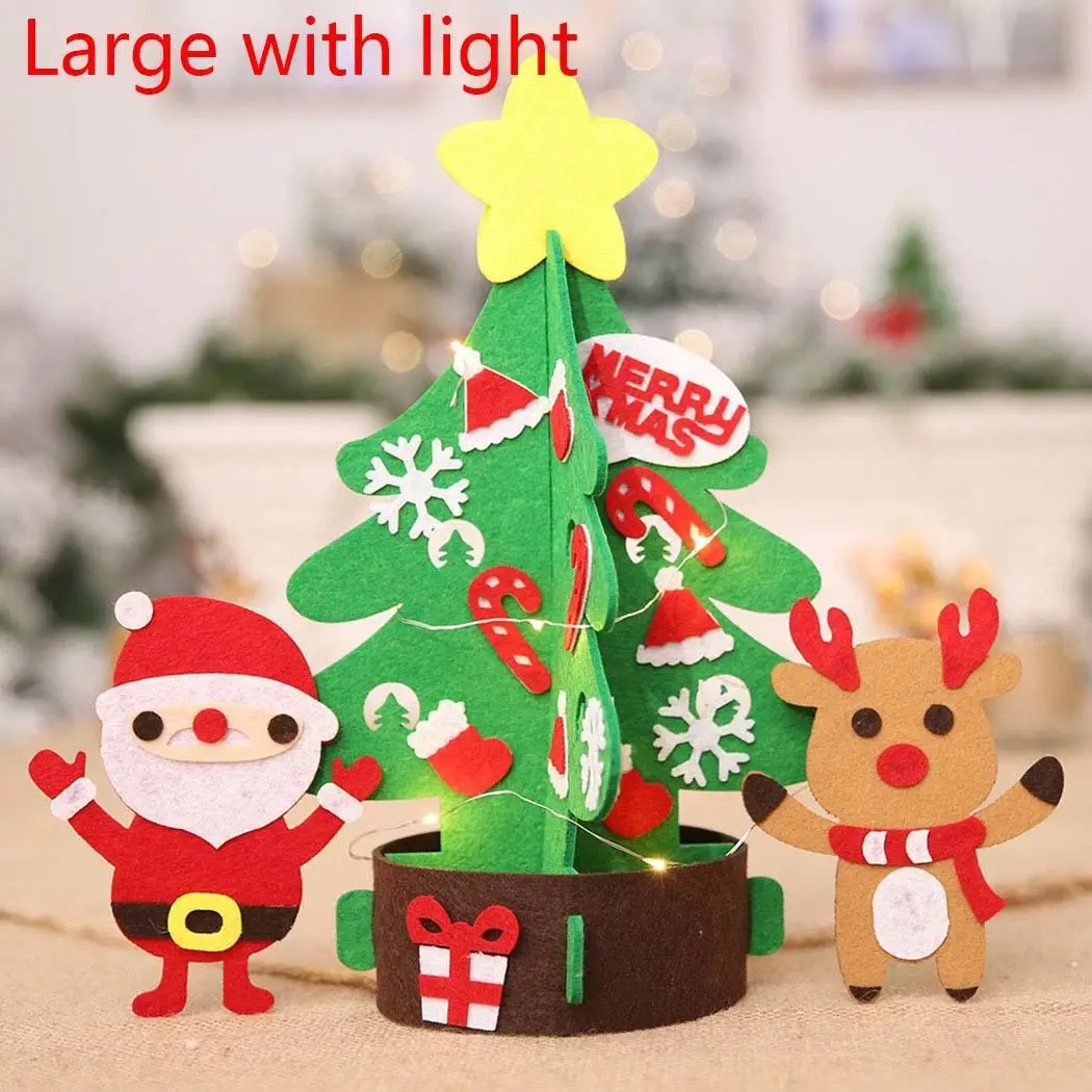 Without light With Small Festival Christmas Tree Shape light Gift DIY