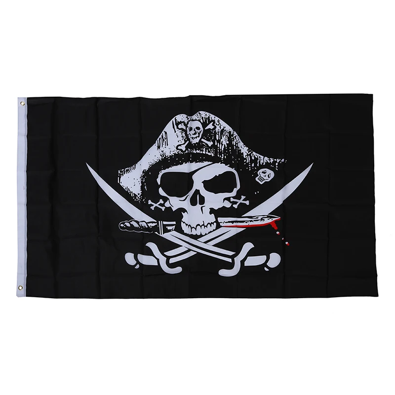 Пиратские флаги Карибский череп пиратский Скелет sabre Jolly roger 150x90 см|Флаги баннеры