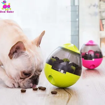 

Interactive Dog Cat Food Treat Ball Bowl Toy Funny Pet Shaking Leakage Food Container Puppy Cat Slow Feed Pet Tumbler Toy