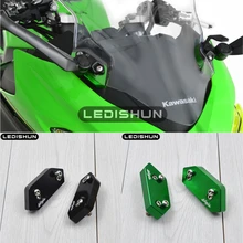 Для Kawasaki NINJA 400 NINJA400 18 CNC Алюминиевый Комплект для лобового стекла мотоцикла(30 мм) регулируемое ветровое стекло воздушного потока