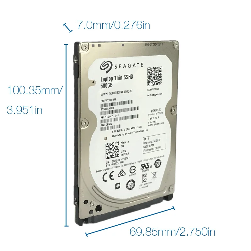 Seagate Video 2.5 HDD 500 GB,Internal,5400 RPM,2.5 (ST500VT000) HDD for  sale online