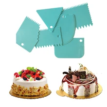 6 шт./компл. красочный торт скребок торта края декоративные резаки набор расческа и глазурь более плавный для хлеба для теста и помадки инструмент
