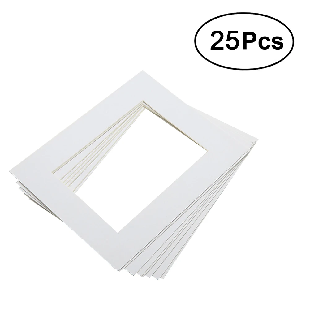 

25Pcs 10 Inch WHITE Picture Mats Mattes