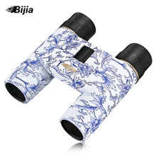 BIJIA 10X25 114 м/1000 м складной HD бинокулярный телескоп BAK4 призма с фиксированным фокусом бинокль для наружного кемпинга пешего туризма