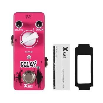 

V5 Analog Delay Guitar Effect Pedal 25ms-600ms Delay Time Guitar Pedal True Bypass Full Metal Shell Guitar Parts & Accessories