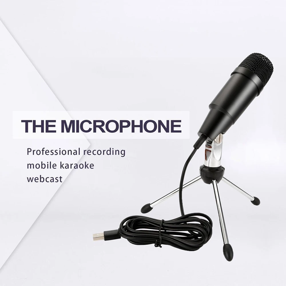 C 330 Usb микрофон караоке пластиковый и металлический конденсатор в форме сердца