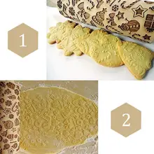 Рождественская тисненая скалка для выпечки печенье лапша печенье, фондан, пирог тесто Рождественская елка шаблон скалка для помадки