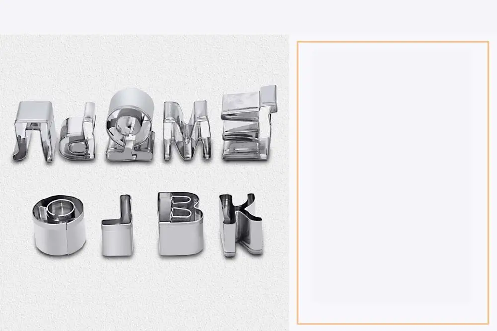33pcs/set Russian alphabet Stainless steelletter biscuit mold 3D cutter cookie bakeware cake baking tools