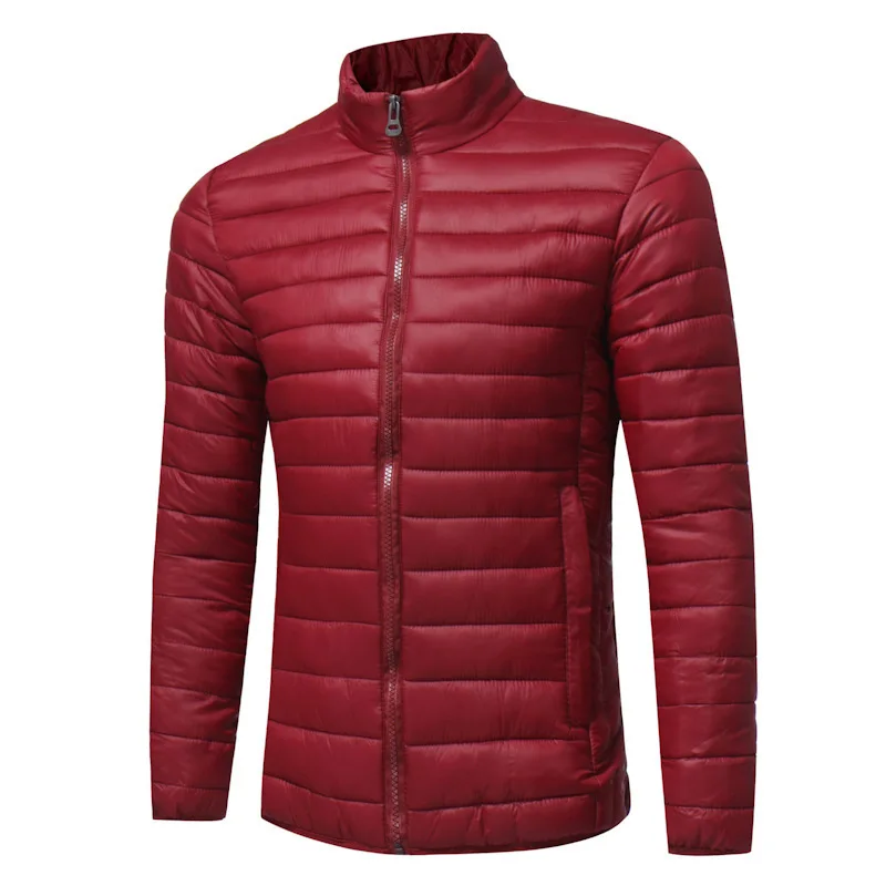 Blue Green Grande Mode De Parkas Taille Collier Jeunesse D'hiver navy royalblue Hommes Black Couleur Stand Vêtements Automne Casual Solide Manteau army Et wine Red gnxOHP