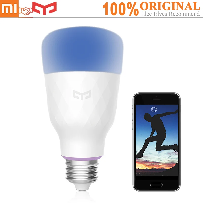 

Xiaomi Yeelight E27 Wireless WiFi Control Smart Light Bulb Double-color Temperature RGB 2PCS Smart Remote Control Light