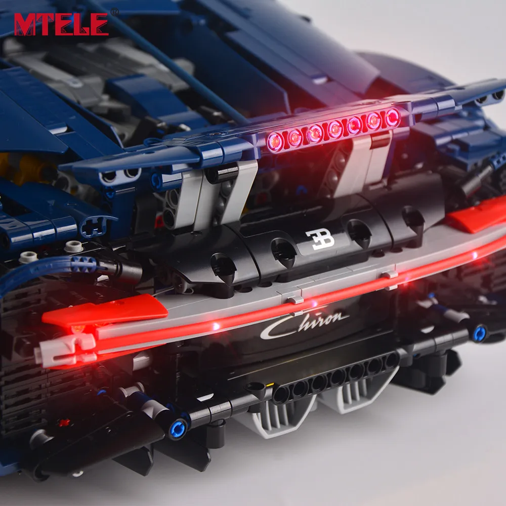 Светодиодный светильник MTELE, набор для серии Technic, игрушки Chiron, строительные блоки, светильник, набор, совместимый с 42083 и 20086, без модельного комплекта