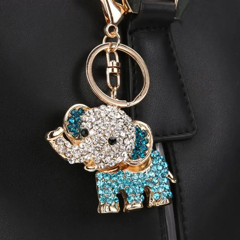 Модный брелок с кристаллами Lucky Elephant автомобильная сумка со стразами