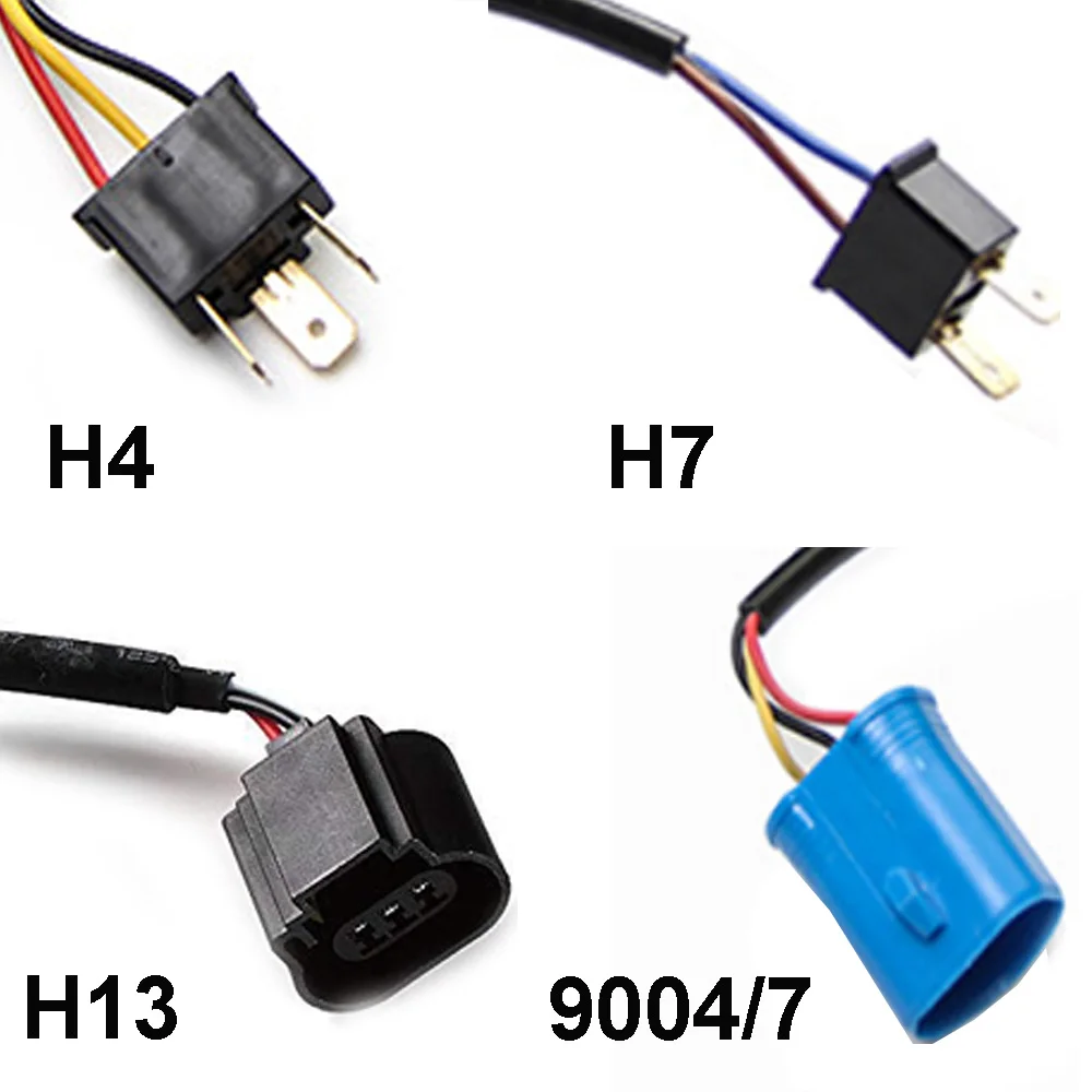 1 пара H3/H4/H7/H8/H11/H1/HB3(9005)/HB4(9006) адаптер жгута проводов Canbus светодиодный
