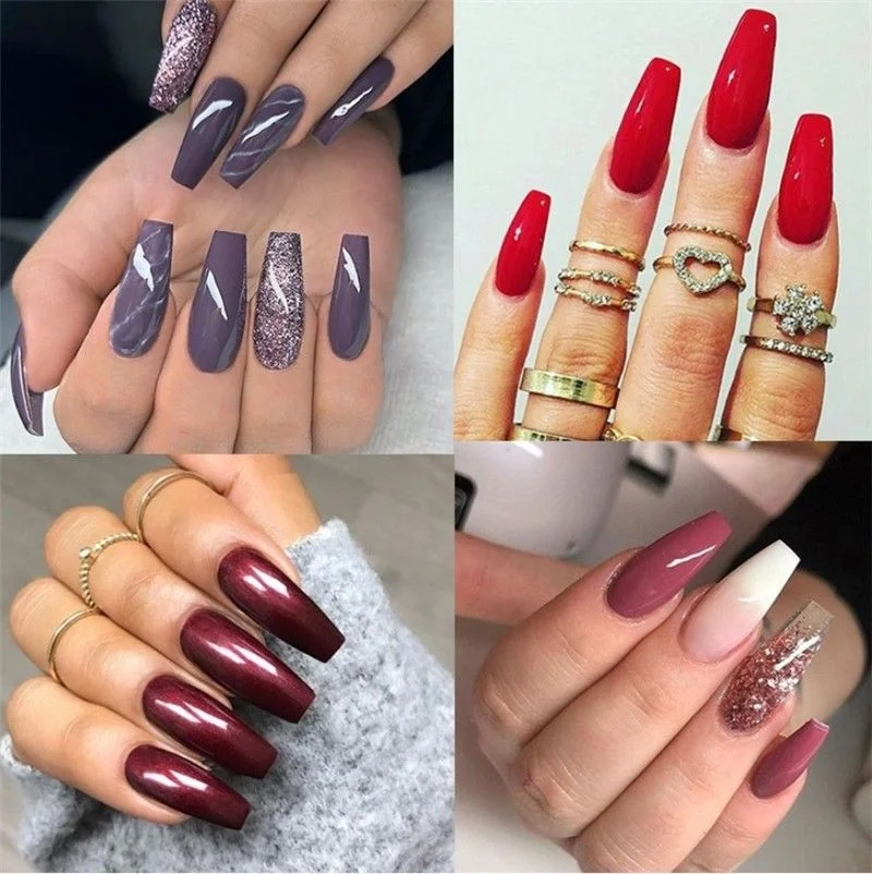 Download Ballerina Nails Artificial Fake Nails DIY Nail Tips ...