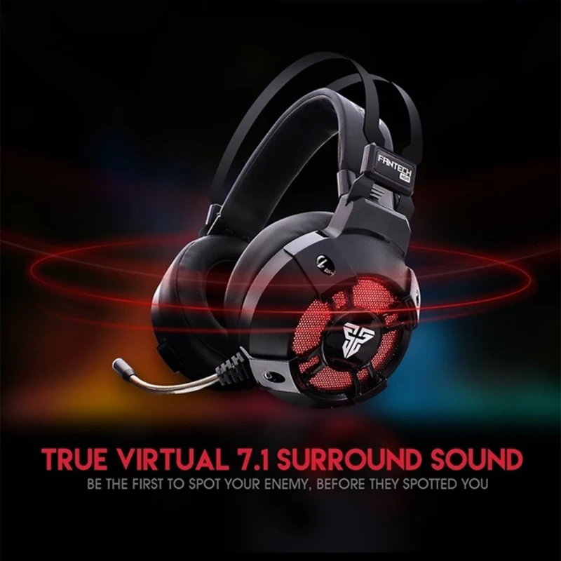 Наушники Fantech Hg11 Virtual 7 1 Channel Surround Bass стереонаушники с шумоподавлением