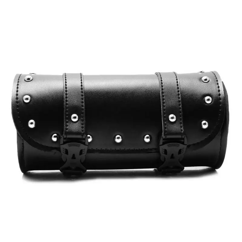 

Motorcycle Side Bag Tail Package Kit Front Fork Tool Bag Large Capacity Buckle Design High Quality PU Leather Durable Practical