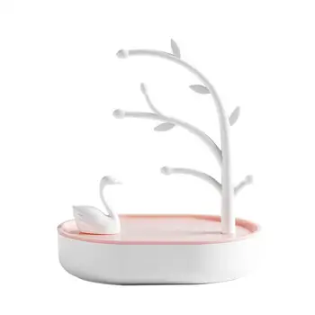 

Fashion Swan Design Jewelry Storage Rack Organizer Women Girl Jewelry Ring Watch Necklace Display Stand Rack Earring Holder