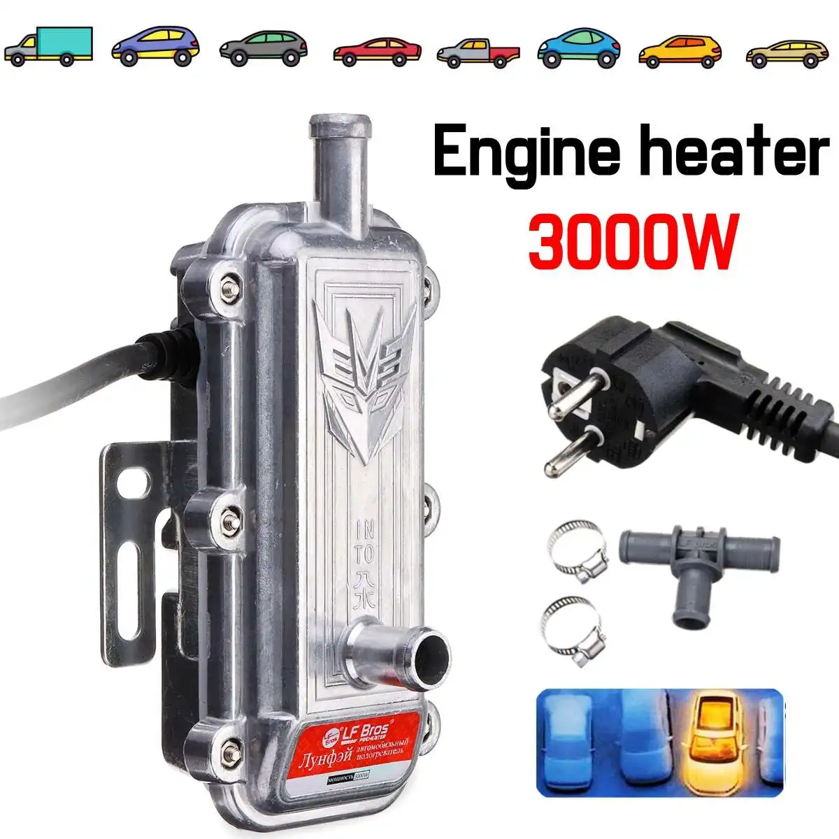 

3000W Car Engine Coolant Heater Preheater Not W ebasto Eberspacher Motor Heating Preheating Air Parking Heater