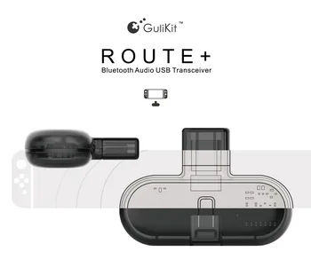 

New Gulikit Route + PRO Wireless CSR Bluetooth 2.1 + EDR Type-C USB Adapter Audio Transmitter Transceiver for Nintendo Switch