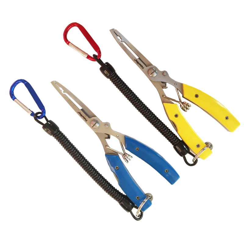 

free shipping ilure Stainless steel fishing Plier Lipgripper lip grip Braid Scissors Pesca Camping connector